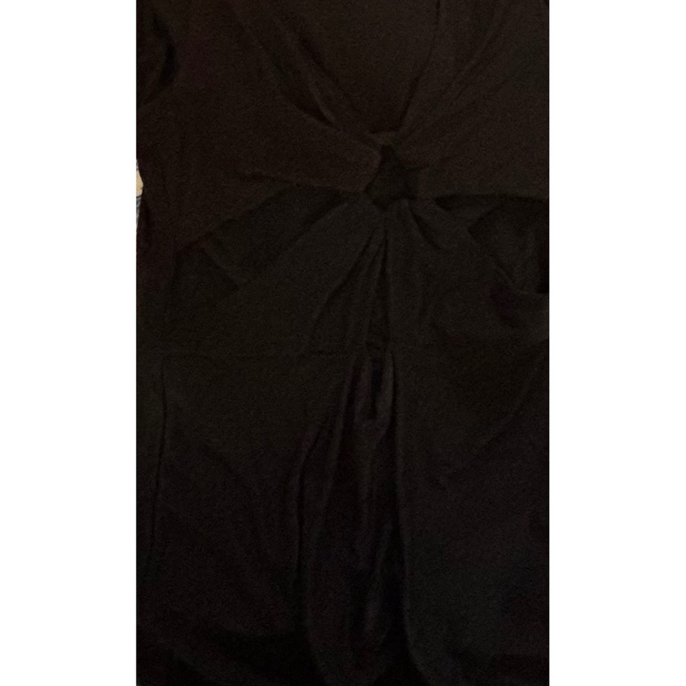 Love By Design "Josetta" Black Cutout Maxi Dress – Size M – Twist Front - Picture 6 of 7
